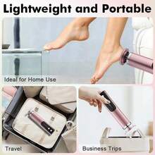 2-In-1 Electric Foot & Hand Care Tool, Electric Callus Remover, Foot File, 1200mAh - Rose Gold - View 11
