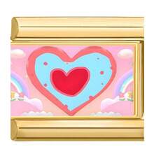 1 PC Sweet Girl Pink Series DIY Modular Bracelet Accessories, Heart/Rabbit/Flower/Graffiti Elements, Girly Style Versatile Jewelry Supplies - Pink - View 2