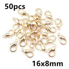 50pcs Small Alloy Lobster Clasp Hooks Connector For Necklace Bracelet Chain DIY Jewelry Making Accessories - Lobster Clasp - View 38