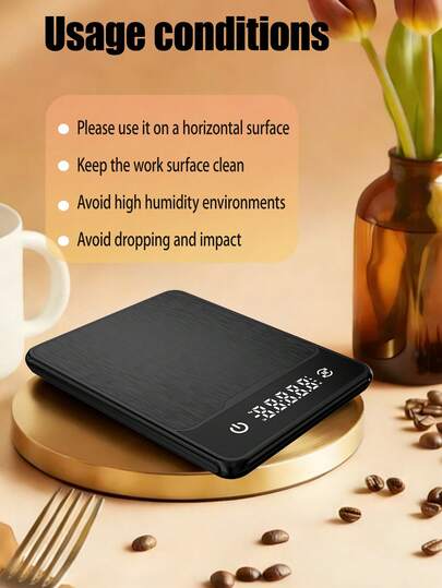 10kg Capacity Precise Kitchen Scale, Easy To Clean Stainless Steel Material, Suitable For Baking And Cooking, Can Accurately Measure Grams And Ounces, With Tare Function, Compact Design, Precise Measurement (Batteries Not Included)