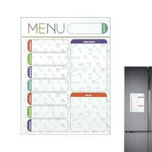 2pcs/Set Magnetic Erasable Fridge Monthly Planner - Waterproof Whiteboard Paper, Weekly Planner, Cool Calendar, Easy To Use, Versatile, Use The Magnetic Weekly Planner To Keep Things Organized, Great For Meal Planning - one-size - View 1