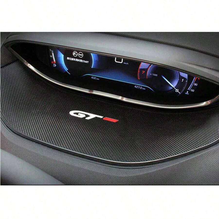 Para 3008 5008 GT 2016 2017 2018-2022 tablero de goma del coche almohadilla antideslizante pegajosa pantalla antideslizante medidor esteras Accesorios LZN9 - A - Ver 1