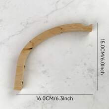 2/4/6件套现代木质墙钩，木质宠物牵引绳挂钩，木质衣物和浴室挂钩，室内植物架，家居墙面装饰 - Natural color - 查看 11
