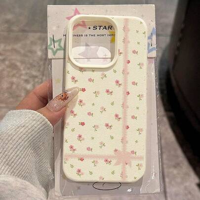 1pc TPU Material Elegant Lace Floral Pattern Phone Case Suitable Compatible With Iphone 17 Pro Max/17/16 Pro Max/15/13/12/11, S20 FE/A15/S24/A55, Note 11/Note 12/Note 13 Pro, Full Coverage Anti-Drop Soft Protective Phone Cover