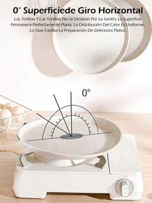 Sartén antiadherente lindos para crepes y lasaña - Tamaños 10.2", utensilios de cocina de triple tamaño - Sartén*1 - Ver 8