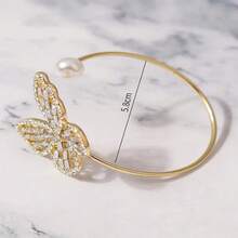 1pc Hollow Butterfly Bracelet, Minimalist Fashion Jewelry For Women - Butterfly Bracelet - View 5