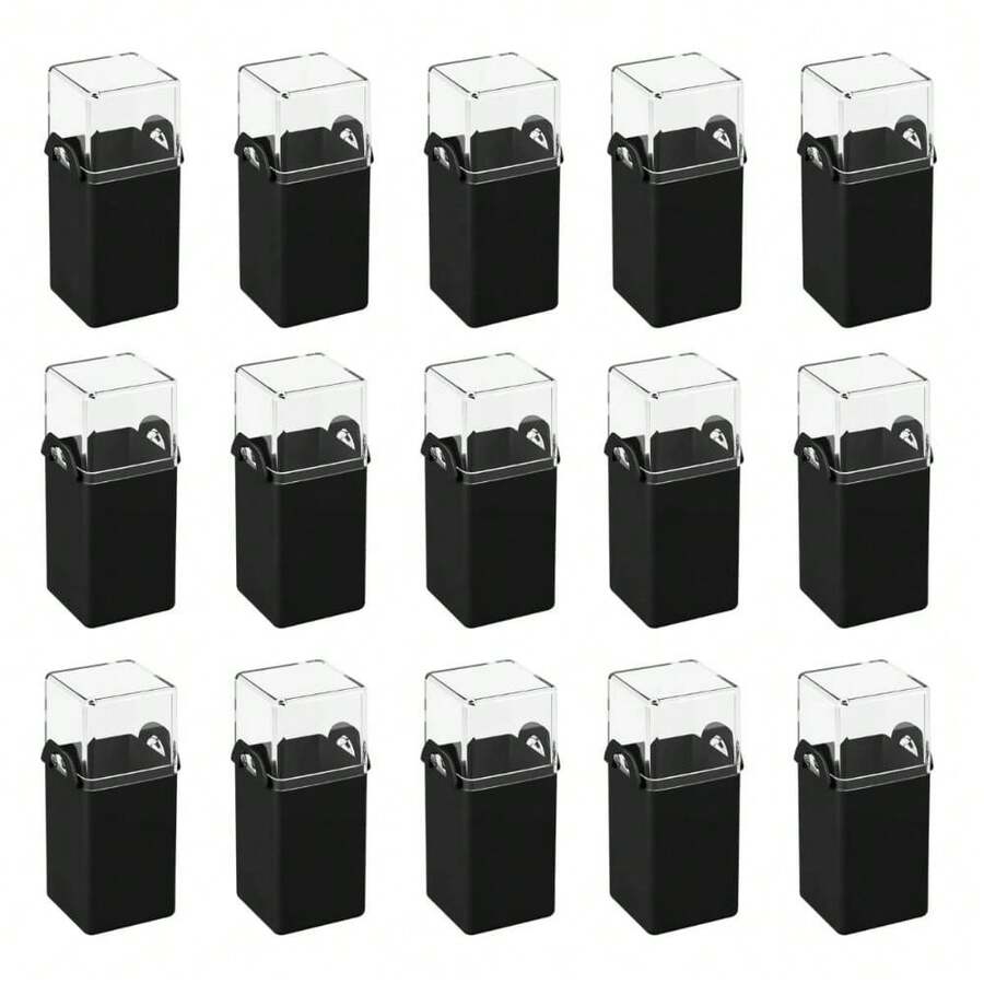 Set Of 15 Tabletop Toothpick Holders, Coza Size, 5x4x9cm, Plastic, Restaurant/Buffet - 黑色 - 查看 1