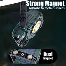 1pc Multi-Function LED Camping Light | Solar Charging, Magnetic Hanging, 5 Lighting Modes, Outdoor Camping Lamp - Style a - View 6