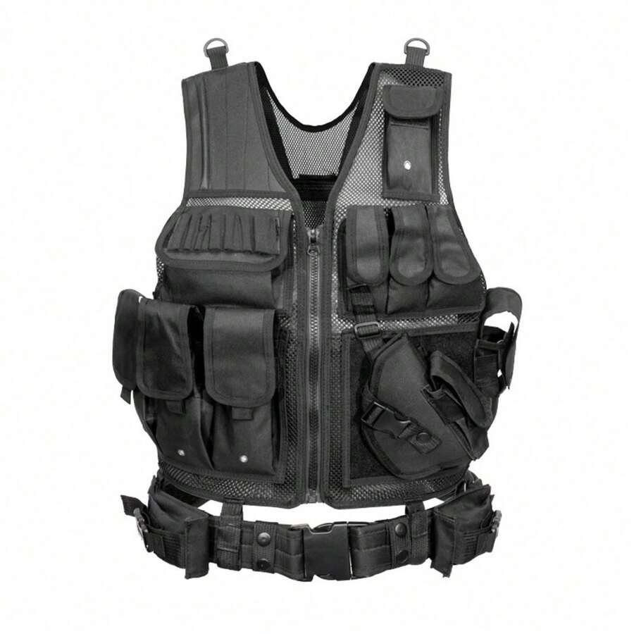 Tactical Vest & Harness - Black - View 1