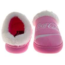 Coca Cola Casual Slippers For Women Soft Cozy PlushLined Indoor Comfort (Adult Sizes 5-12) - Hồng - Xem 4