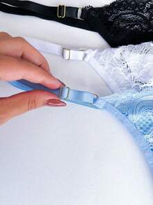 Set Of 10 Lace Panties With Adjustable Double Thong, Sensual Lace Lingerie, Women's Intimate Apparel, Wholesale - Nhiều màu - Xem 7