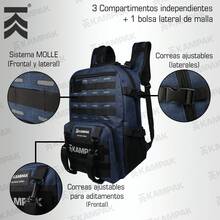 Super Mochila Kampak Ep40 Multiusos P/ Laptop Ajustable - Azul - Ver 7