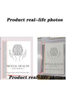 120 Pages Mental Health Journal, Mental Health Journal Set - For Anxiety Relief, Self-Care Recording And Relaxation Exercises - Square - View 9