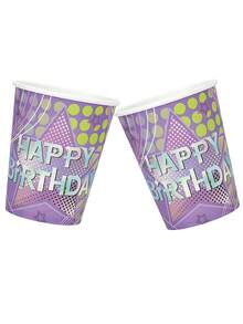 20pcs/40pcs/60pcs Kpop Happy Birthday Party Supplies Singer Star Disposable Coffee Cup Hot Cold Drinks Tea Water Milk Juice Beverages Tableware Kpop Birthday Decorations K Pop Party Decorations For Girls Women - Type a - View 6