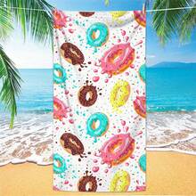 1-Piece Set, Microfiber, Pink Bow Pattern Beach Towel, Quick-Drying Microfiber, Strong Wrap-Around Design, Suitable For Beach And Pool Use. - A - View 19