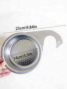 1 pieza Cesta coladora de acero inoxidable para fregadero, rejilla de almacenamiento extraíble para grifo, organizador colgante de drenaje de cocina, artículos de cocina para una eficiencia máxima de la cocina con estilos acogedores de otoño e invierno, herramientas higiénicas para el lateral del fregadero - Multicolor - Ver 11