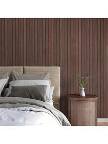 1 Cuộn Giấy Dán Tường Vinyl Vân Gỗ Tự Dính Có Thể Tháo Rời, Dễ Dán Cho Phòng Ngủ, Phòng Khách, Phòng Tắm, Mặt Bàn Bếp, Trang Trí Nội Thất, Tự Làm Trang Trí Tường, 17.7inX39.3/118.1/196.8in - B - Xem 9