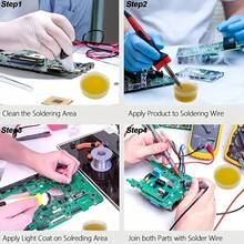 50g/100g, 1.76oz/3.52oz, Kem hàn chất lượng cao, Kem hàn nhựa thông - Dụng cụ sửa chữa chuyên nghiệp, Kem hàn không cần làm sạch, Mỡ trợ hàn dầu cao cấp, Kem hàn chuyên nghiệp cho điện thoại di động, bo mạch chủ, mạch in, nhựa thông, hàn, trợ hàn - 50g/1,76oz - Xem 7