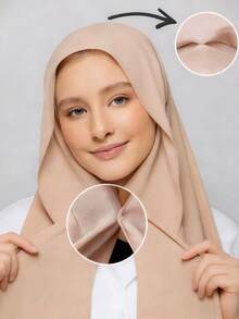 一件三合一速戴雪纺头巾，内置磁扣和内帽，无需别针，防滑贴合，即戴即用。适合日常搭配长袍、户外活动、祈祷和礼拜服饰。 - 彩色 - 查看 12