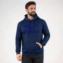 SURPASS blusa de moletom para o frio com estampa importada basica - Azul Marinho - Visão 1