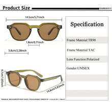 Men's TAC Sunglasses TR90 Square Frame Classic Polarized Casual Fashion New Style Decoration Eyeglasses Outdoor Vacation Holiday Travel Street Photo Party Sun Glasses - K39330 - View 2