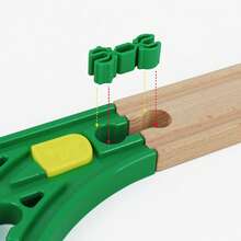 Train Track Expansion Pack – Includes Red Bridge, Switch Tracks & Connectors – Compatible With Most Train Sets And Tracks - Multicolor - View 3