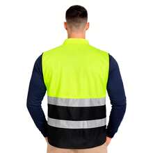 Chaleco reflejante KAMPAK KW-045, Bolsillos multiusos. - Verde - Ver 8