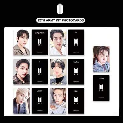 7 Piezas Juego de Fotocards del 12º Ejército / Tarjetas de Celebración "FESTA" 2025, Regalos para Fans, Tarjetas de Apoyo para Conciertos que se pueden guardar en portafolios, billeteras o pasaportes.