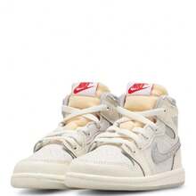 Toddler's Jordan 1 Retro High OG Sail/University Red-Pale Ivory (IH4282 100) - 白色 - 查看 4