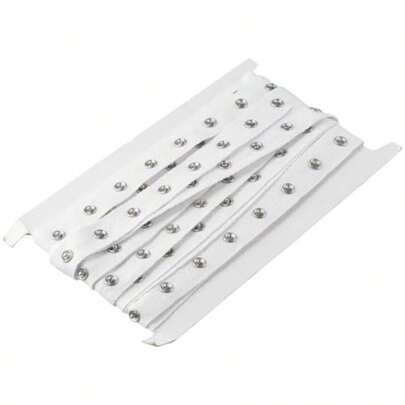 White Phone Rings Hobbyhub 3 Yards White Sewing Snap Button Tape Trim 0.8 Inch Wide Soft Cloth Cotton Snap Button Ribbon Press Stud For DIY Crafting And Tailoring Projects Ideal For Clothing Accessories And Home Decor February Valentine's Day Gift