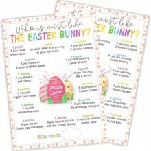 20pcs Who Wants To Revive The Easter Bunny, Easter Party Game, Family Gathering Game, Interactive Game Cards - Multicolor - View 9