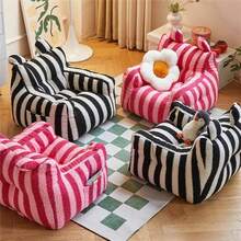 Bean Bag Chairs Children Adults Teen-AGER Bean Bag Cover Bean Bag Armchair Cover Without Filler Beanbag Sofa Floor Pouf Chair Sofa Case Frameless Faux Cashmere Fleece - Pink - View 7