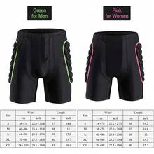 Women's Padded Hip Butt Protection Shorts Protective Armour Pad For Snowboarding Skating Skiing Riding Outdoor Sports - Pink - View 10