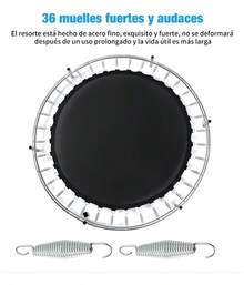 ¡RecomendadoTrampolín Brincolin Infantil Red De  Tumbling Niños Lona De Salto Negro Cobertor De Resortes Rojo rampolín con Valla de  con Diámetro de 1.4m Brincolín Infantil Tumbling¡Top de Temporada - 1 - Ver 5