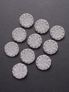 10 chiếc cúc kim loại tròn lồi, họa tiết đá, đa năng dùng để trang trí áo khoác, áo len, áo jacket, giày dép, mũ, và các sản phẩm thủ công DIY. - nhiều màu - Xem 15
