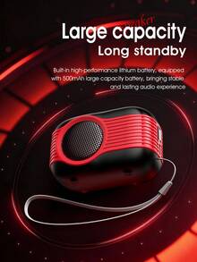 Acer 宏碁 OSK268 便携式无线蓝牙音箱，3D 环绕立体声，无线 5.4GHz，收音机功能，USB/TF 卡播放，自拍功能，大音量桌面音箱，适合户外、骑行、露营等场合，兼容智能手机和平板电脑。 - 均碼 - 查看 8