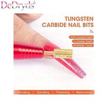 1/2pcs Nail Polishing Drill Bits, Nail Drill Bits, Nail Polishing Cleaning Brush, Acrylic Gel Remover, Nail Polishing Tools, Manicure & Pedicure Grooming Tools - Multicolor - View 4