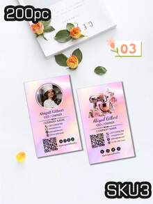 Thiết kế danh thiếp tiệm bánh hiện đại theo yêu cầu (200/500/1000 chiếc), mẫu danh thiếp cao cấp cá nhân hóa hình ảnh và văn bản, danh thiếp thương hiệu tiệm bánh, danh thiếp tự thiết kế logo bánh và mã QR, dành cho thợ làm bánh/nhà thiết kế bánh/chủ doanh nghiệp nhỏ. - Nhiều màu - Xem 19