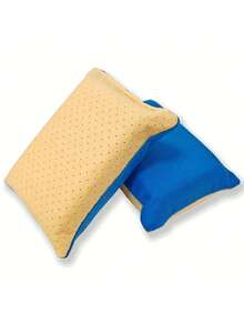 1pc Upgraded Car Cleaning Sponge Block - Double-Layer Non-Woven Plush, Car Glass Defogging, Waxing, Interior Cleaning - / - View 8