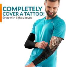 Mangas Uv Protección Para Brazo Seda Hielo Resistente Elástico - Negro - Ver 5