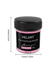 XEIJAYI 6 Colors 100g UV LED Curing Nail Extension Gel, Crystal Nail Extension Gel For Home Salon DIY Nails - Multicolor - View 8