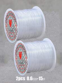 7/1 件装 0.2-0.8mm 透明弹力绳，适用于珠宝制作、DIY 手链、项链、串珠工艺品等。 - 彩色 - 查看 22