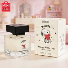 MINISO X SNOOPY Women's Perfume 1.69 Oz / 50 Ml Alcohol-Free Velvety Collar - Sweet Berry Floral / Milky Hug - Gentle Milky Woody Floral Suitable For Dating And Daily Use, Portable, Perfect Valentine's Day Gift For Partner Or Best Friend Women's Perfume - Snoopy Milky Hug - 查看 2
