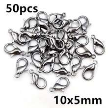 50pcs Small Alloy Lobster Clasp Hooks Connector For Necklace Bracelet Chain DIY Jewelry Making Accessories - Lobster Clasp - View 8
