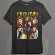 Tim Bradford  Lucy Chen T-Shirt The Rookie TV Show Couple Graphic Tee, - 黑色 - 查看 1