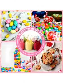 Personalized Cute Rabbit Easter Tote Bag, With Name, Easter Egg Hunt Party Favor, Customized Canvas Bag, Gift, Personalized Gift - Multicolor - View 4