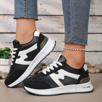 新款厚底休闲女鞋，真皮鞋面，时尚平底户外厚底运动鞋，四季皆宜