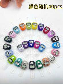 Bộ thẻ đếm hạt chuỗi Tasbih mini nhiều màu sắc trang nhã, nhỏ gọn, tối giản, từ 0 đến 99999, phù hợp cho nhiều dịp khác nhau. - Nhiều màu - Xem 33