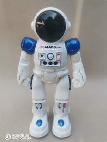 1个带遥控器、语音和手势感应功能的机器人，内置可充电电池 - 藍色 - 查看 8