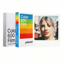 Polaroid 拍立得相紙 適用於600 Film相機 多彩邊框 復古彩色照片 相容 600 型即時成像相機 彩色600相紙 (白框) - 彩色600相紙 (白框) - 查看 6